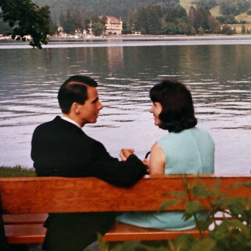 Achim und Gerlinde 1971 am Titisee.