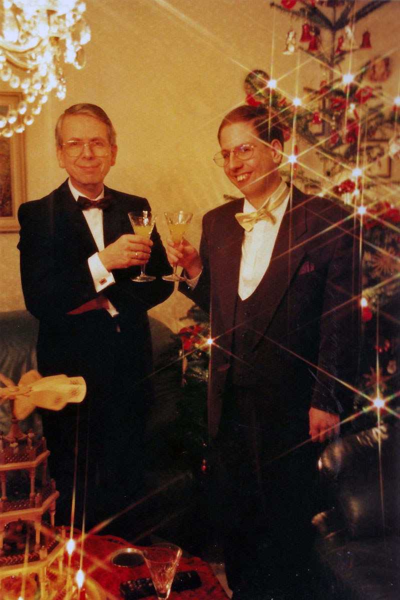 Achim und Alexander an Silvester in unserem Haus in Hamburg.