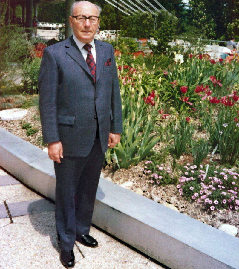 Mein Schwiegervater Dr. Martin Volkmer 1970 in Badenweiler.